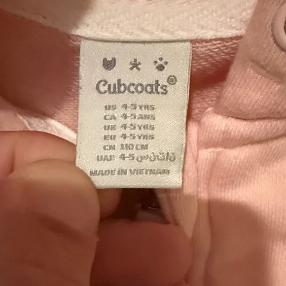 Cubcoats Adorable Pink Hoodie with Cute Ear Details - Picture 4 of 9